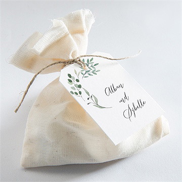 Geschenkanhänger Hochzeit Fliegende Blätter - vue 2