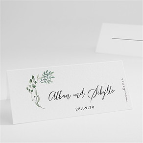Tischkarte Hochzeit fliegende blätter
