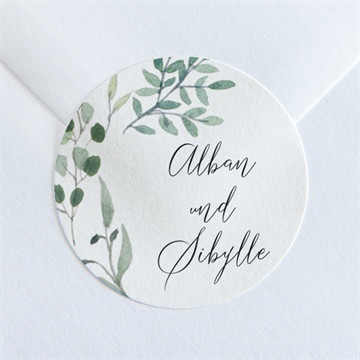 Aufkleber Hochzeit fliegende blätter