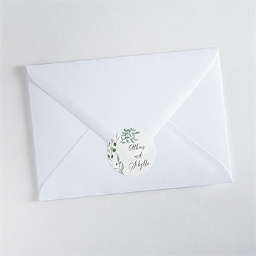 Aufkleber Hochzeit fliegende blätter - vue 3