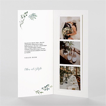 Dankeskarte Hochzeit fliegende blätter - vue 2