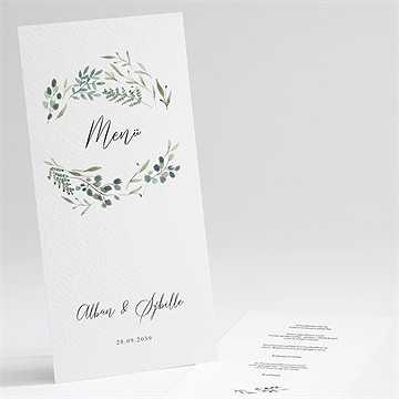 Menükarte Hochzeit fliegende blätter