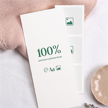 Geburtskarte Blanco - Fotostreifen (981146)