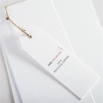 Hochzeitseinladung Blanco 21X9cm (N93160) - Vue 2