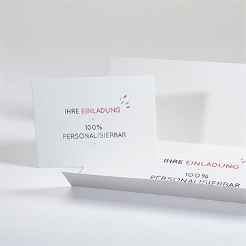 Hochzeitseinladung Blanco 21X9,2Cm (N94176) - vue 3