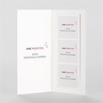 Dankeskarte Hochzeit blanco fotostreifen (n981132) - vue 2