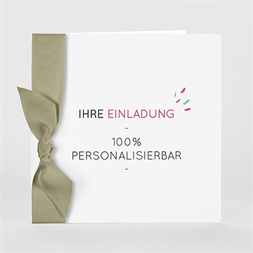 Hochzeitseinladung Blanco 15X15cm (N461109)