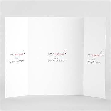 Hochzeitseinladung Blanco 15X21cm (N71103) - vue 2