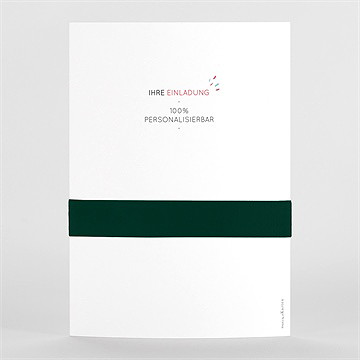 Hochzeitseinladung Blanco 15X21cm (N71103) - vue 3