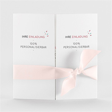 Hochzeitseinladung Blanco 15X15cm (N72102)