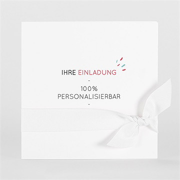 Hochzeitseinladung Blanco 15X15cm (N461110)