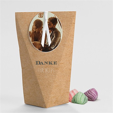 Geschenkbox Hochzeit postkarte - schachtel