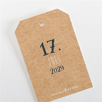 Geschenkanhänger Hochzeit postkarte - vue 3