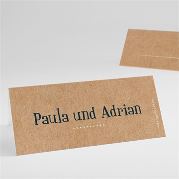 Tischkarte Hochzeit Postkarte