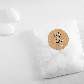 Aufkleber Hochzeit postkarte - vue 4