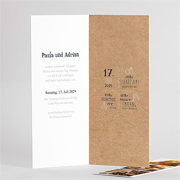 Hochzeitseinladung postkarte - lesezeichen - vue 3