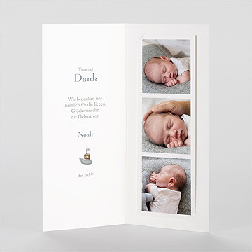 Dankeskarte Geburt mein kleiner matrose - vue 2