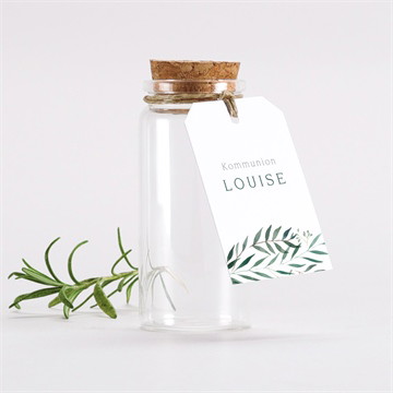 Glasfläschchen mit Korken Kommunion gartenfest - gold