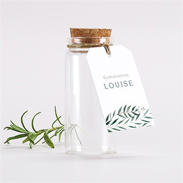 Glasfläschchen Mit Korken Kommunion Gartenfest