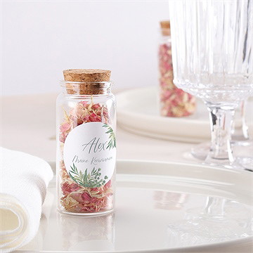 Glasfläschchen Mit Korken Kommunion Anmut - Sticker - vue 2