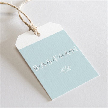 Geschenkanhänger Kommunion inbrunst