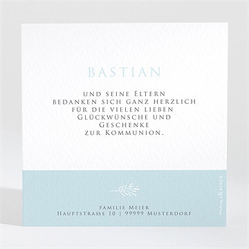 Dankeskarte Kommunion inbrunst - vue 2