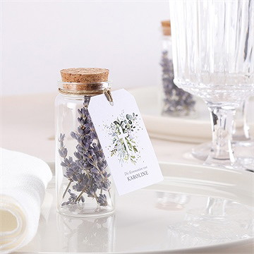 Glasfläschchen Mit Korken Kommunion Hoffnung - vue 2