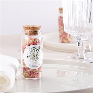 Glasfläschchen Mit Korken Kommunion Hoffnung - Sticker - vue 2