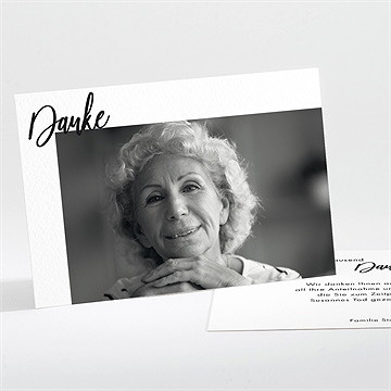 Trauerdanksagung Auf Immer Und Ewi - Querformat