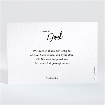 Trauerdanksagung Auf Immer Und Ewi - Querformat - vue 2