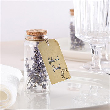 Glasfläschchen Mit Korken Hochzeit Hochzeitstelegramm - vue 2