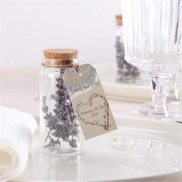 Glasfläschchen Mit Korken Hochzeit Strandliebe - vue 2