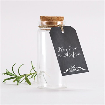 Glasfläschchen mit Korken Hochzeit Retro ausgefallen