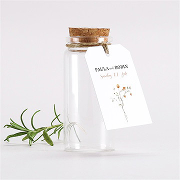 Glasfläschchen Mit Korken Hochzeit Zu Zweit