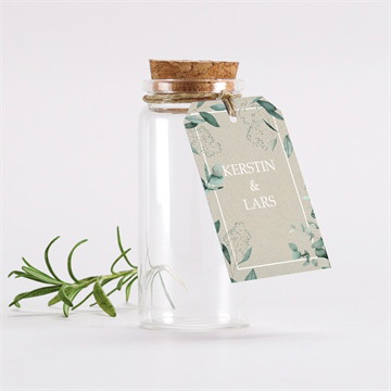 Glasfläschchen mit Korken Hochzeit Intime blätterwelt