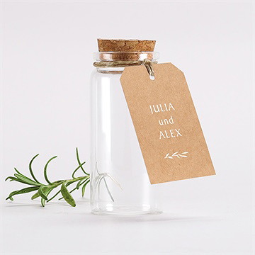 Glasfläschchen Mit Korken Hochzeit Boheme Schick