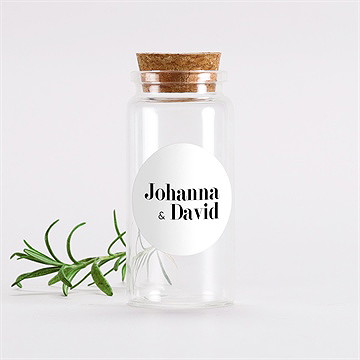 Glasfläschchen Mit Korken Hochzeit Trend - Sticker