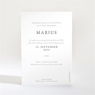 Geburtskarte Glücksbogen - vue 2