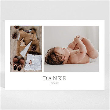 Dankeskarte Geburt glücksbogen - magnet