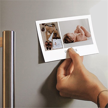 Dankeskarte Geburt glücksbogen - magnet - vue 2