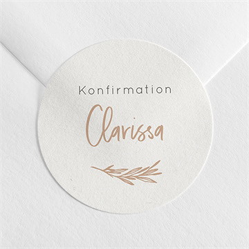 Aufkleber Konfirmation getreidezweig