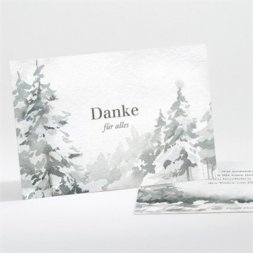 Trauerdanksagung verschneite landschaft - quer