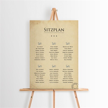 Sitzplan Hochzeit hochzeitstelegramm