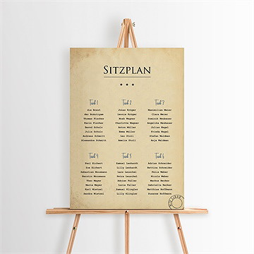 Sitzplan Hochzeit Hochzeitstelegramm