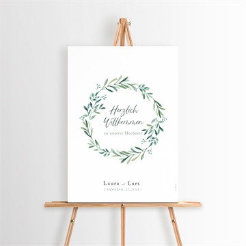 Willkommensschild Hochzeit Liebessamen - magnet