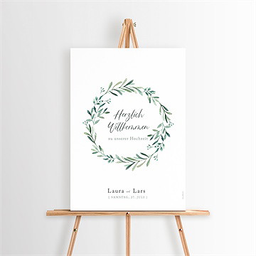 Willkommensschild Hochzeit Liebessamen