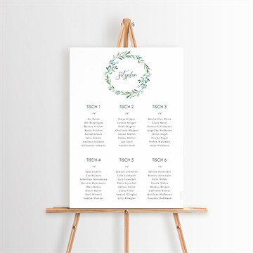 Sitzplan Hochzeit Liebessamen - magnet