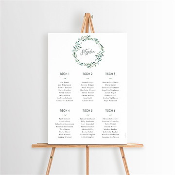 Sitzplan Hochzeit Liebessamen