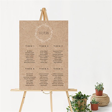 Sitzplan Hochzeit Zurück Zur Natur - vue 2