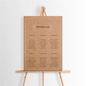 Sitzplan Hochzeit Vertrauen